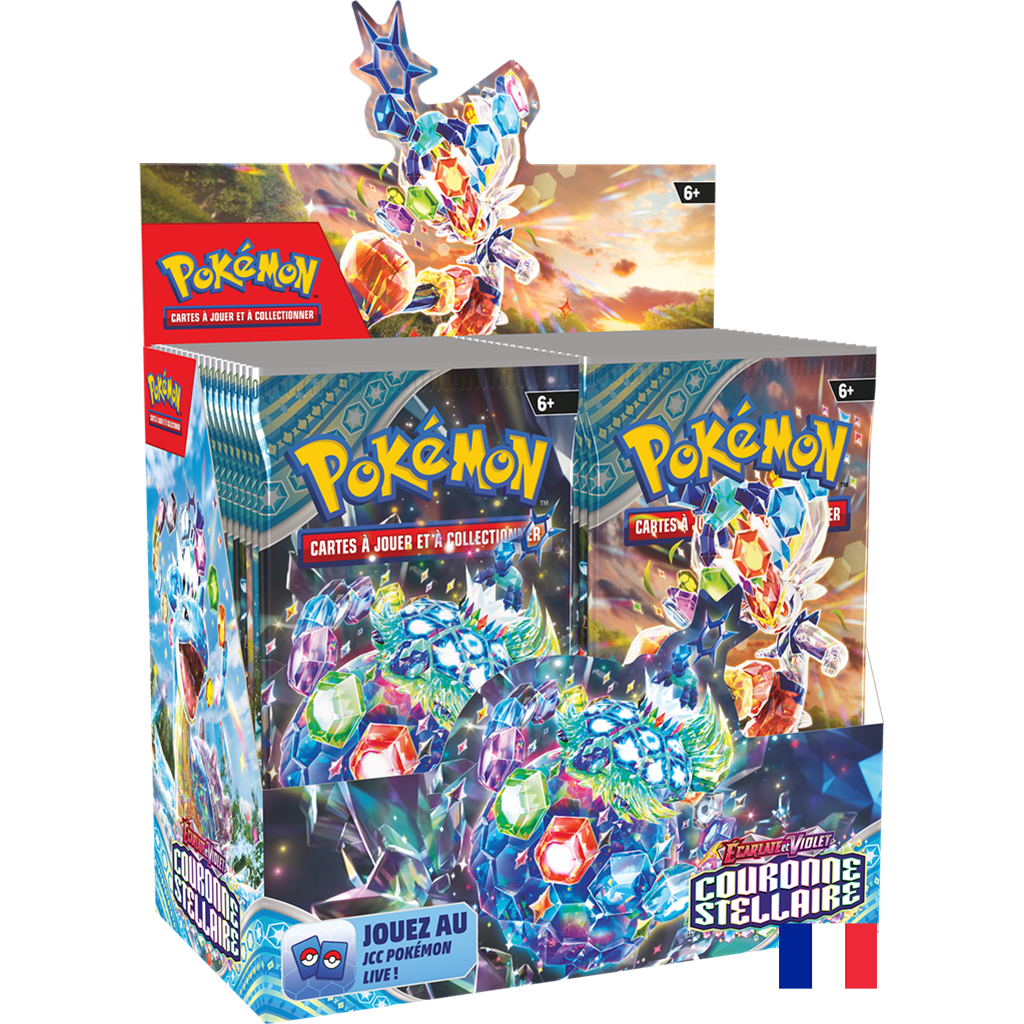 Pokémon Boite 36 Boosters EV07 - Ecarlate et Violet - Couronne Stellaire