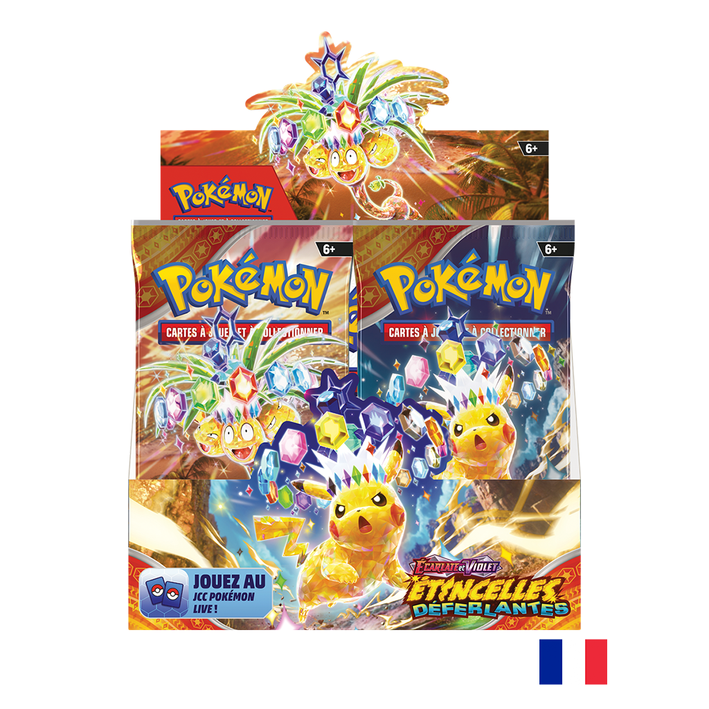 Pokémon Boite 36 Boosters EV08 - Ecarlate et Violet - Étincelles Déferlantes