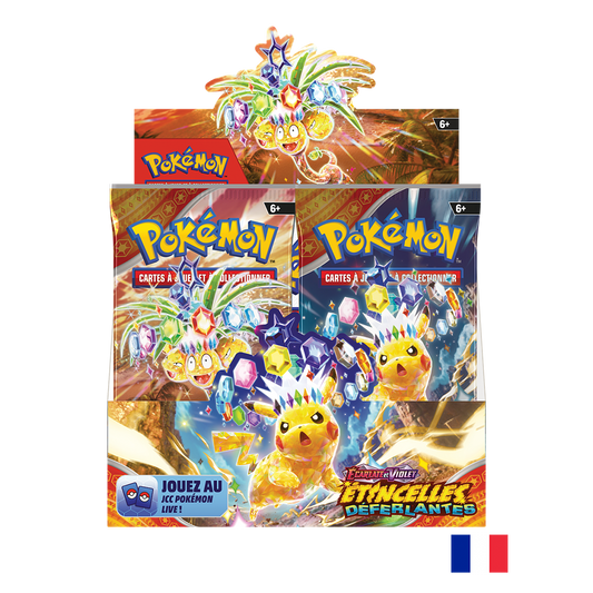 Pokémon Boite 36 Boosters EV08 - Ecarlate et Violet - Étincelles Déferlantes