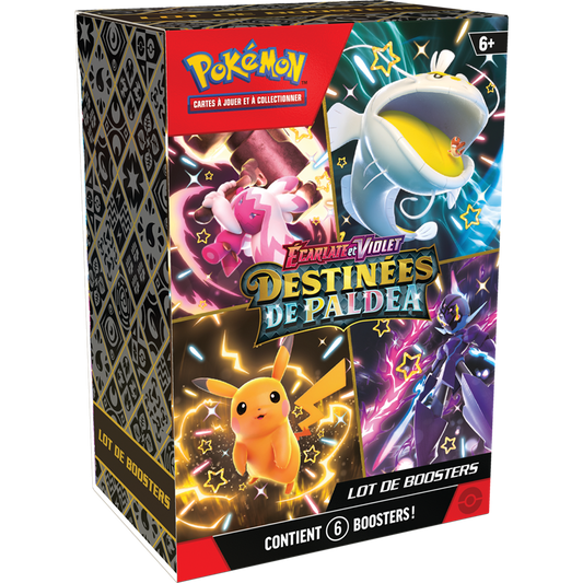 Pokémon EV04.5 : Coffret Bundle 6 Boosters - Destinées de Paldea