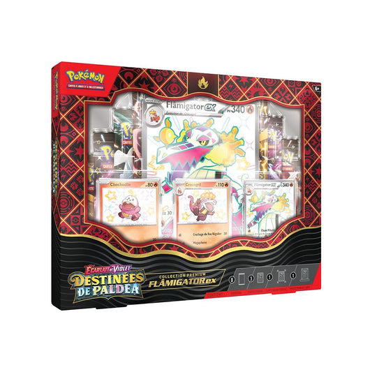 Pokémon EV04.5 : Coffret Collection Premium Flâmigator EX - Destinées de Paldea