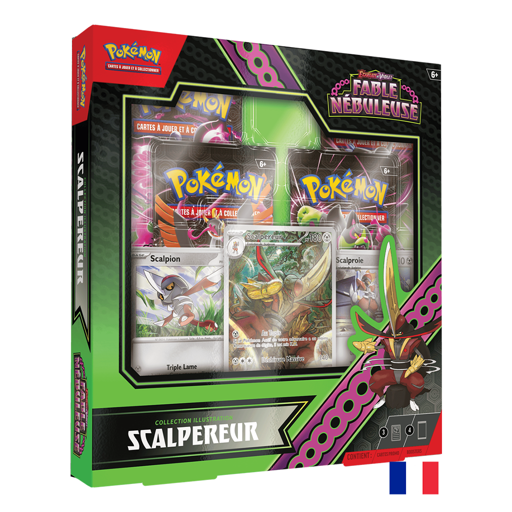 Pokémon Coffret Collection Illustration Scalpereur - EV06.5 Fable Nébuleuse