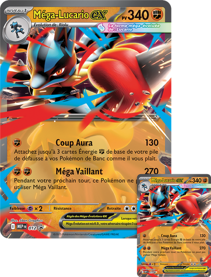 Pokémon - Coffret Collection avec figurine Méga-Lucario-ex