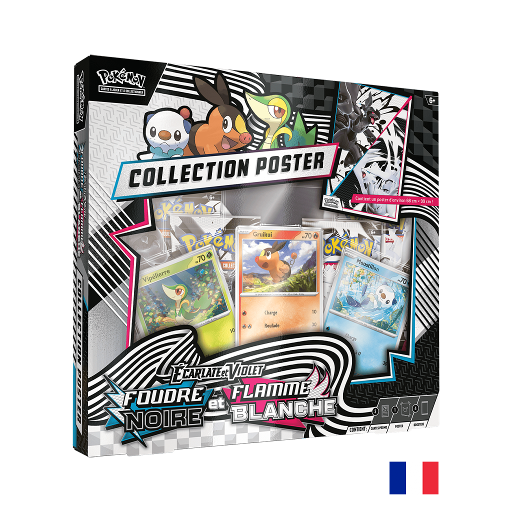Pokémon: Coffret Poster Foudre Noire et Flamme Blanche - EV10.5