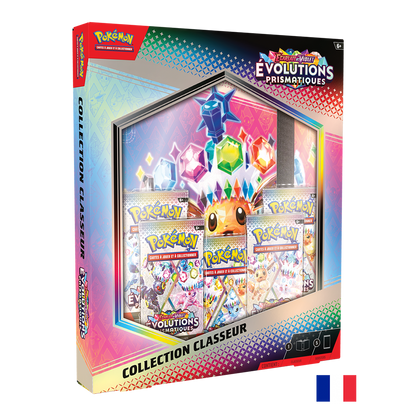 Pokémon : Coffret Collection Classeur + 5 boosters - EV08.5 Évolutions Prismatiques