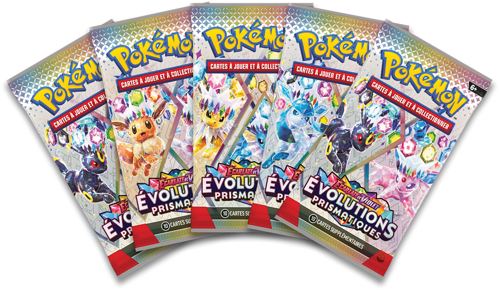 Pokémon : Coffret Collection Classeur + 5 boosters - EV08.5 Évolutions Prismatiques