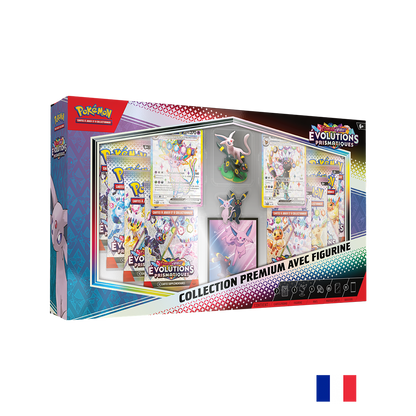 Pokémon : Collection Premium avec figurine Écarlate et Violet – Évolutions Prismatiques EV08.5