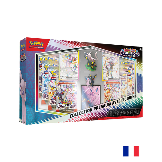 Pokémon : Collection Premium avec figurine Écarlate et Violet – Évolutions Prismatiques EV08.5
