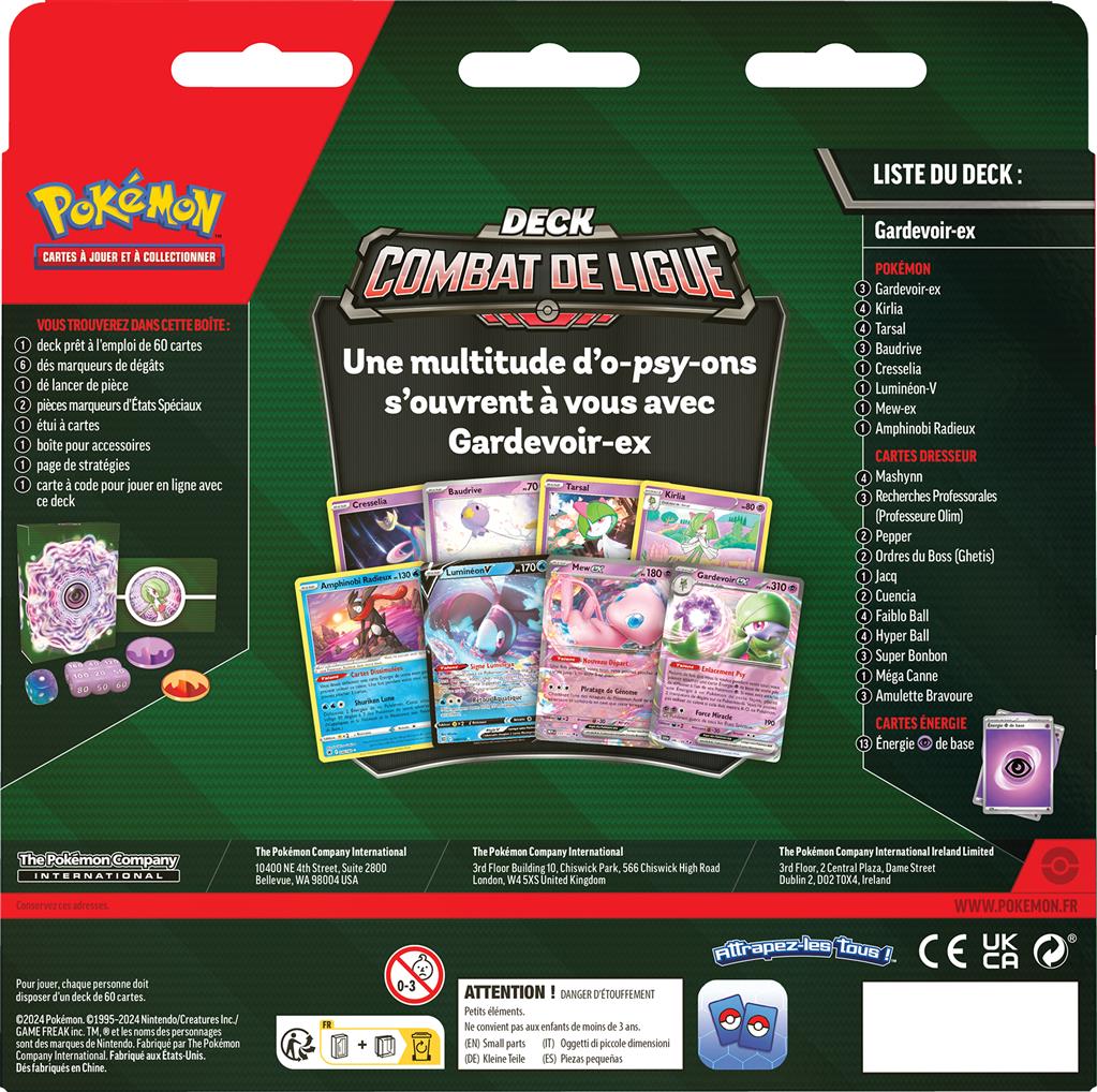 Pokemon Deck Combat de Ligue - Gardevoir EX