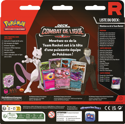 Pokémon : Deck Combat de Ligue - Mewtwo ex de la Team Rocket