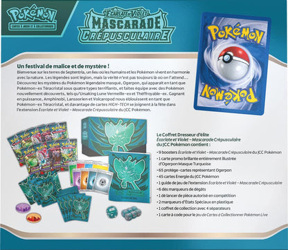 Pokemon Coffret Dresseur d'Elite : EV06 - Mascarade Crépusculaire