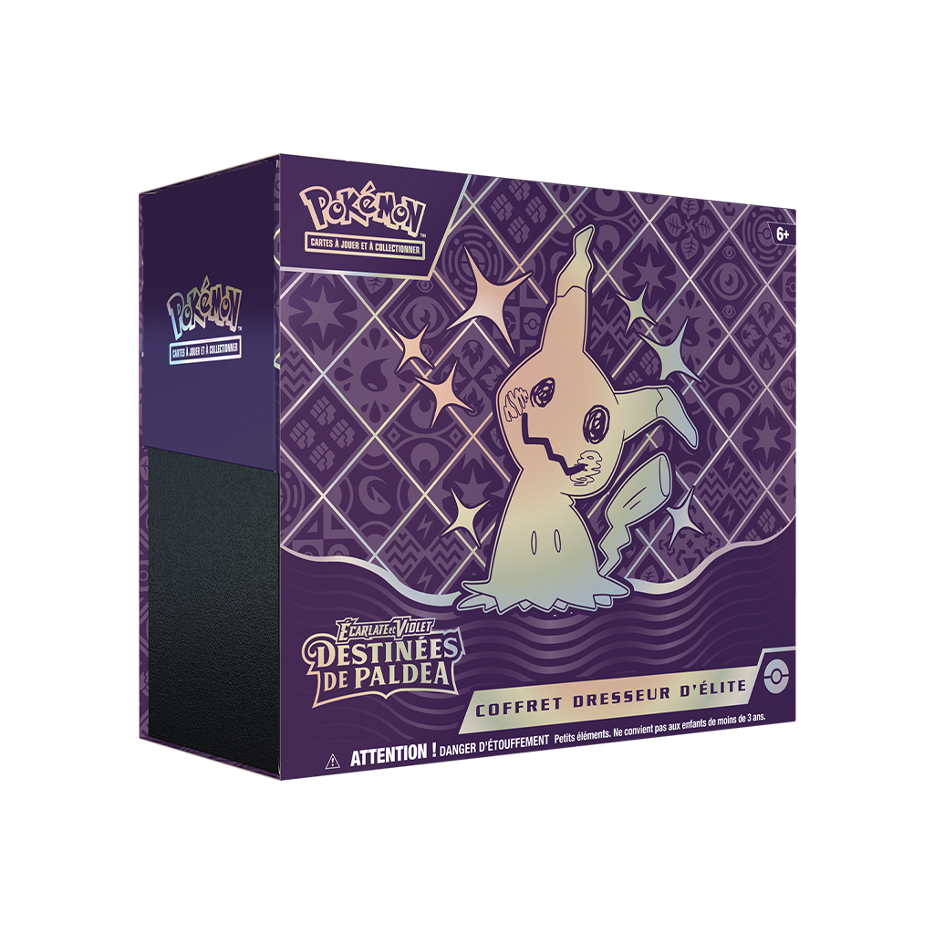 Pokémon EV04.5 : Coffret Dresseur d'Elite Mimiqui - Destinées de Paldea