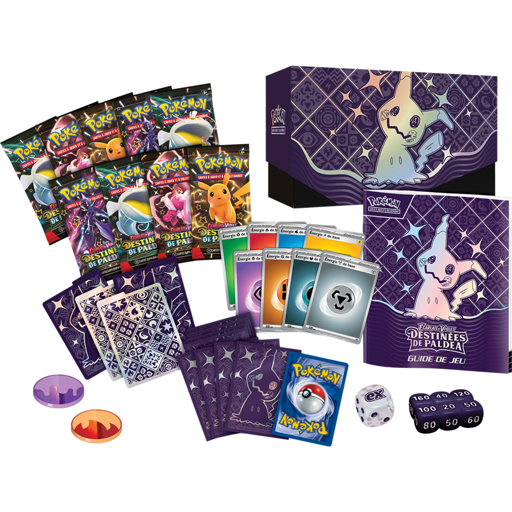 Pokémon EV04.5 : Coffret Dresseur d'Elite Mimiqui - Destinées de Paldea