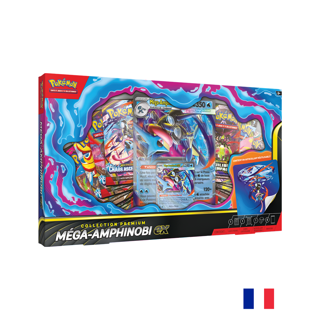 Pokémon : Collection Premium Méga‑Amphinobi‑ex (Précommande sortie le 03.07.26) (Arrivage prévu le 08.07.26) **1ère VAGUE**