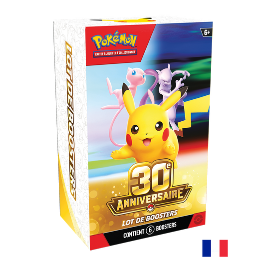 Pokémon - Bundle - 6 boosters - 30e Anniversaire (Précommande sortie le 02.10.26) (Arrivagre Prévu le 14.10.26) **2e VAGUE**