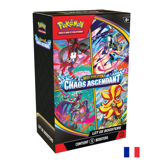 Pokémon Bundle - 6 boosters - ME04 Chaos Ascendant (Précommande sortie le 22.05.26) (Arrivage prévu le 26.05.26) **1ère VAGUE**