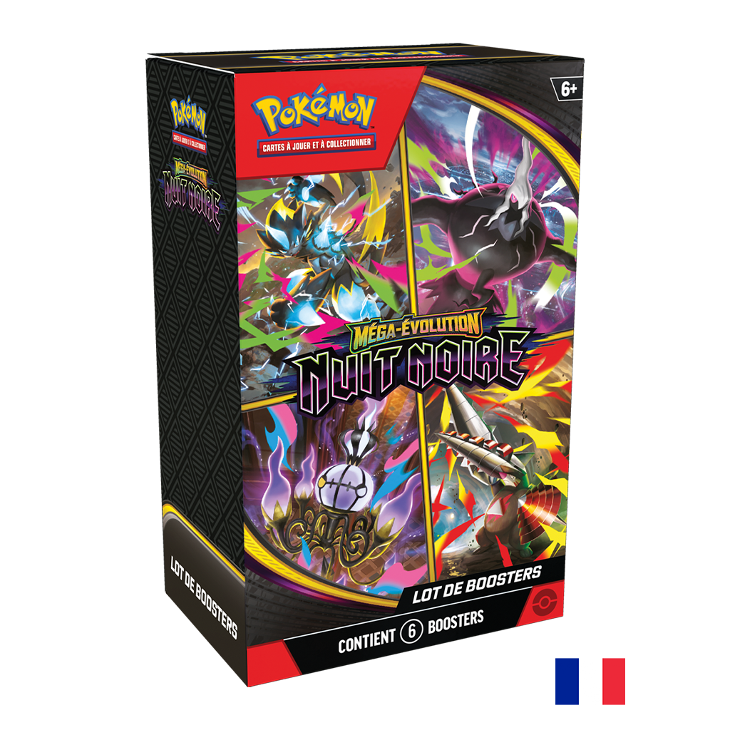 Pokémon - Bundle de 6 Boosters - ME05 Nuit Noire (Précommande sortie le 17.07.26) (Arrivage prévu le 22.07.26) **1ère VAGUE**