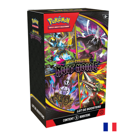 Pokémon - Bundle de 6 Boosters - ME05 Nuit Noire (Précommande sortie le 17.07.26) (Arrivage prévu le 22.07.26) **1ère VAGUE**