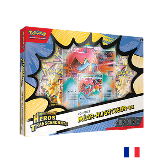 Pokémon - Coffret Méga‑Aligatueur‑ex - ME02.5 Héros Transcendants