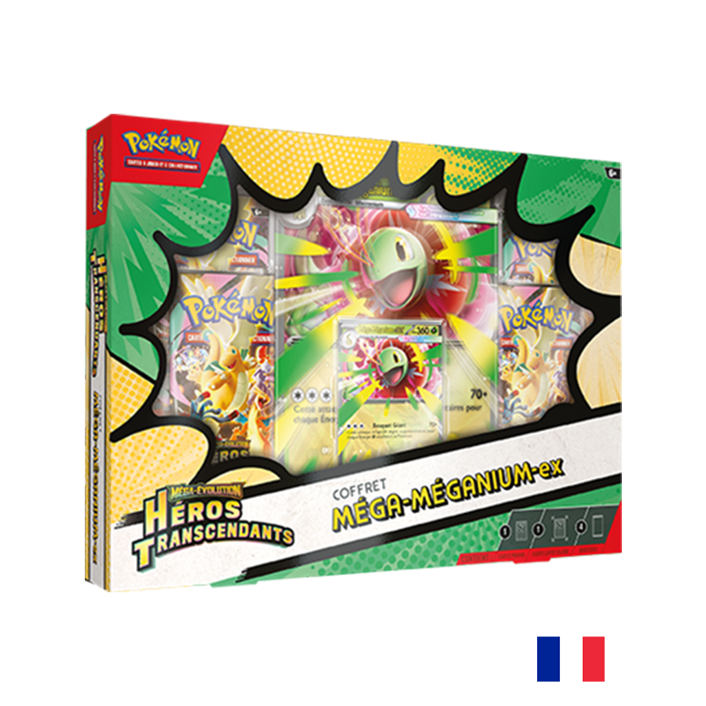 Pokémon - Coffret Méga‑Méganium‑ex - ME02.5 Héros Transcendants