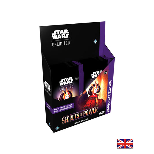 Boite de 12 Boosters Carbonite Edition - Secrets du Pouvoir - Star Wars: Unlimited (Anglais) (Précommande sortie le 07.11.25)