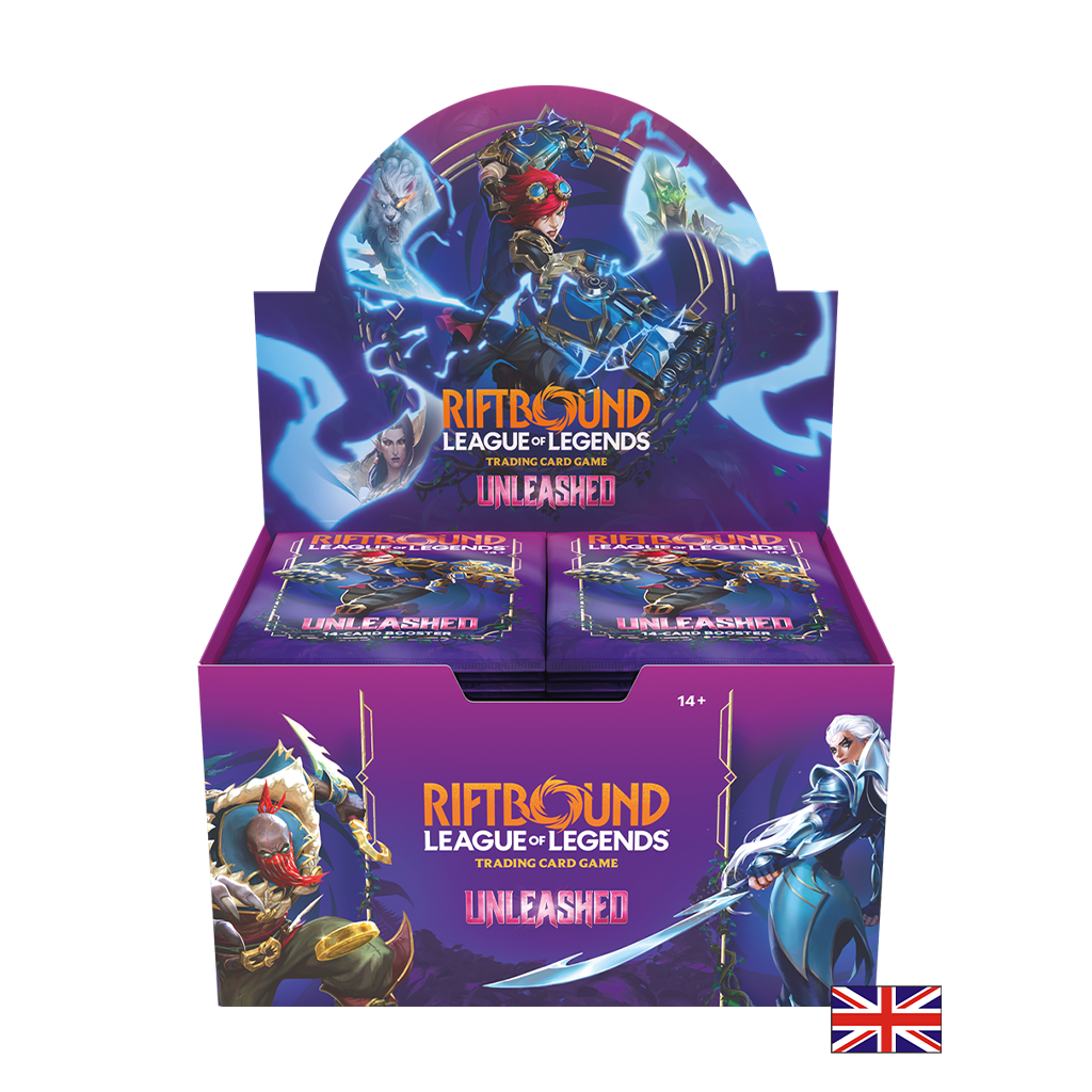 Boite de 24 Boosters - Riftbound League of Legends TCG : Unleashed (Anglais)