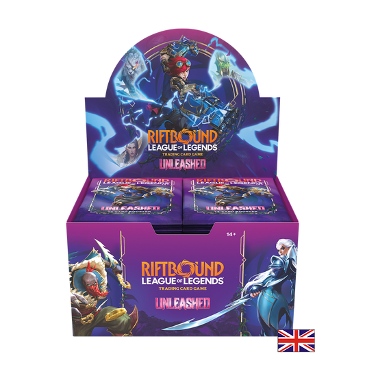 Boite de 24 Boosters - Riftbound League of Legends TCG : Unleashed (Anglais) (Précommande sortie le 08.05.26) (Arrivage prévu le 15.05.26)