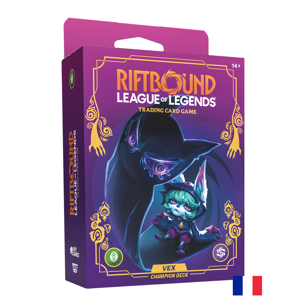 Champion Deck Vex - Riftbound League of Legends TCG : Déchaînement FR (Précommande sortie le 24.07.26) (Arrivage Prévu le 29.07.26)
