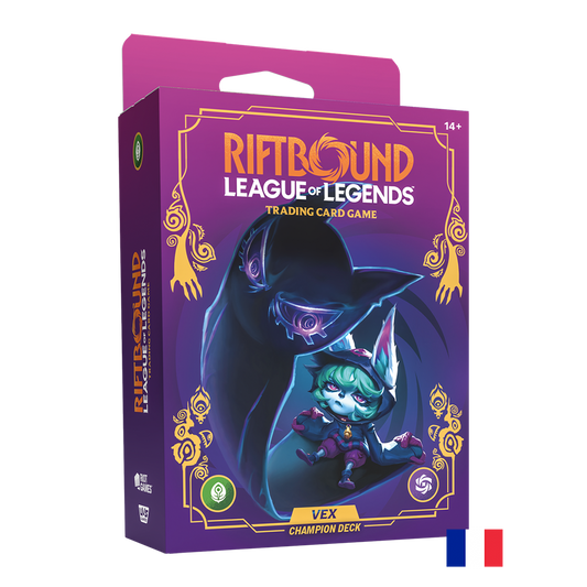 Champion Deck Vex - Riftbound League of Legends TCG : Déchaînement FR (Précommande sortie le 24.07.26) (Arrivage Prévu le 29.07.26)