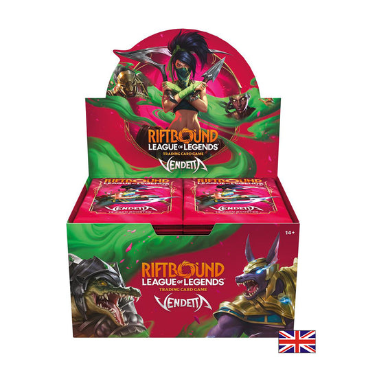 Boite de 24 Boosters - Riftbound League of Legends TCG : Vendetta (Anglais) (Précommande sortie le 31.07.26) (Arrivage Prévu le 05.08.26)