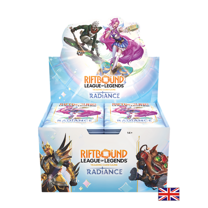 Boite de 24 Boosters - Riftbound League of Legends TCG : Radiance (Anglais) (Précommande sortie le 23.10.26)