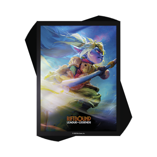 100 Art Sleeves Standard Poppy, Keeper of the Hammer - Riftbound League of Legends TCG : Unleashed