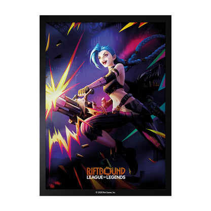 100 Art Sleeves Standard Vi Jinx- Riftbound League of Legends TCG : Vendetta