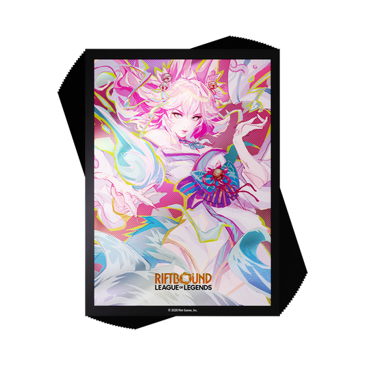 100 Art Sleeves Standard Ahri - Riftbound League of Legends TCG : Spiritforged