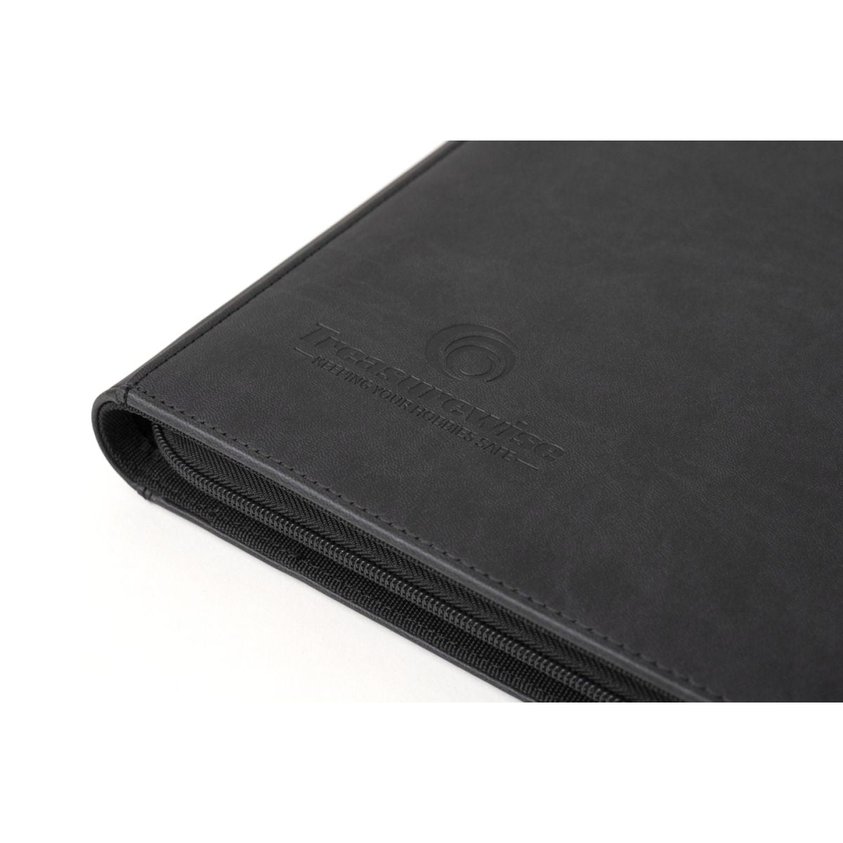 TreasureWise - WiseGuard Zip Toploader Binder 9 cases 216 Cartes - Noir