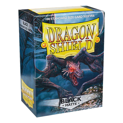 Dragon Shield 100 Sleeves Standard Black Matte