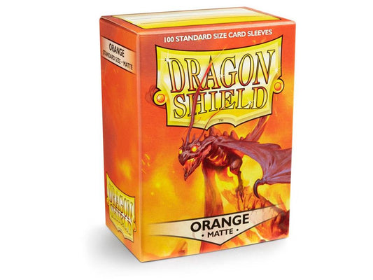 Dragon Shield 100 Sleeves Standard Orange Matte