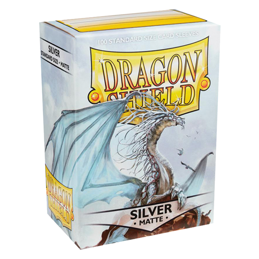 Dragon Shield 100 Sleeves Standard Silver Matte