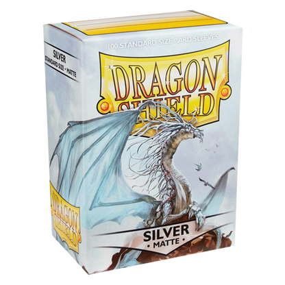 Dragon Shield 100 Sleeves Standard Silver Matte