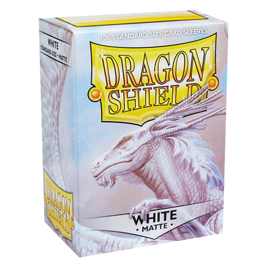 Dragon Shield 100 Sleeves Standard White Matte