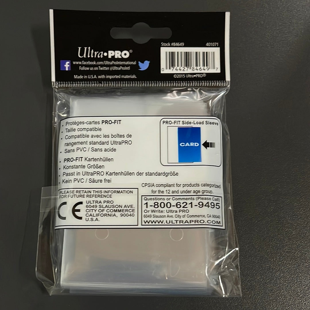 Ultra PRO : 100 PRO-Fit Side Load Sleeves Standard