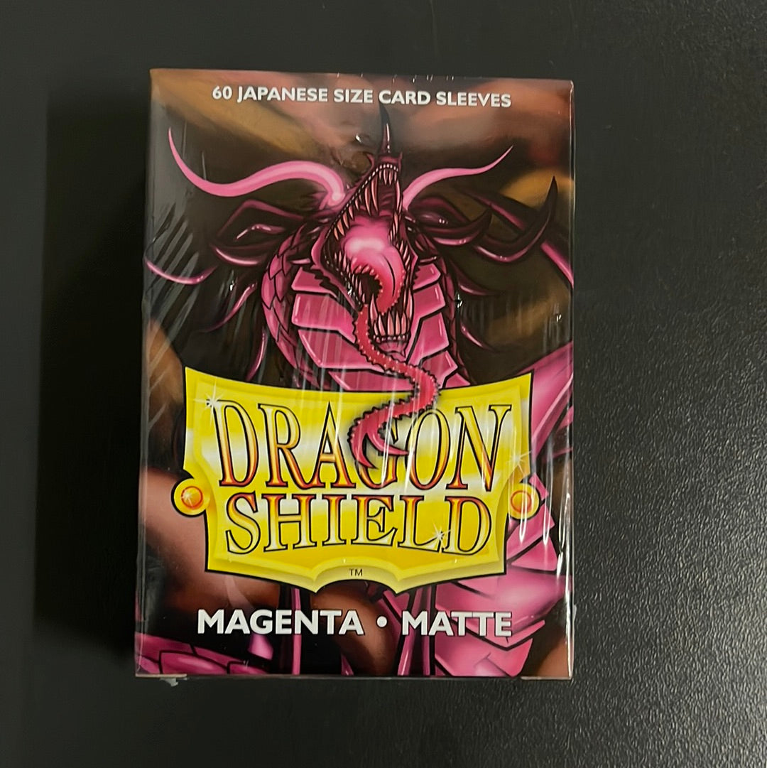 60 Dragon Shield Matte Japanese : Magenta - Sleeves Small
