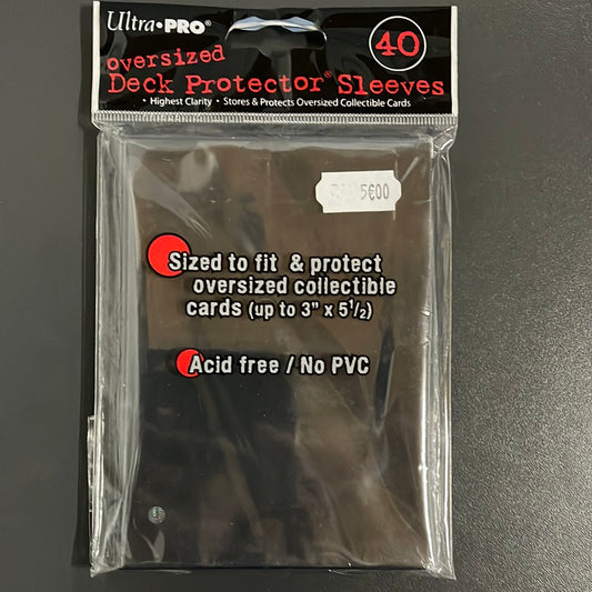 40 Ultra Pro Oversized Deck Protector Sleeves Noir