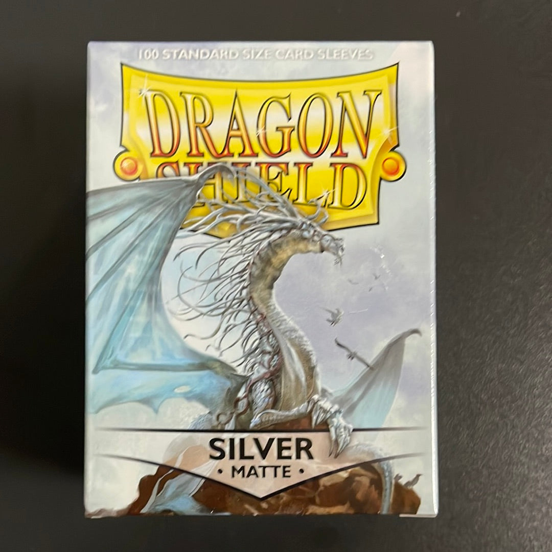 Dragon Shield 100 Sleeves Standard Silver Matte