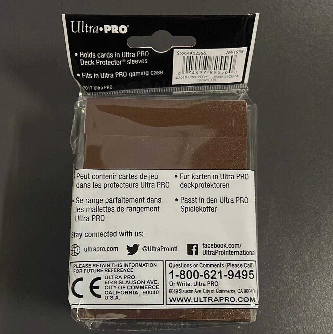 Ultra Pro Deck Box 80+ Marron