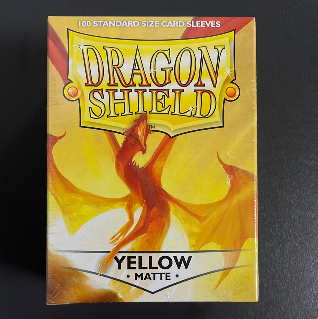 Dragon Shield 100 Sleeves Standard Yellow Matte